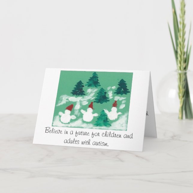 Cartão De Festividades Winter Holiday Card (Frente)