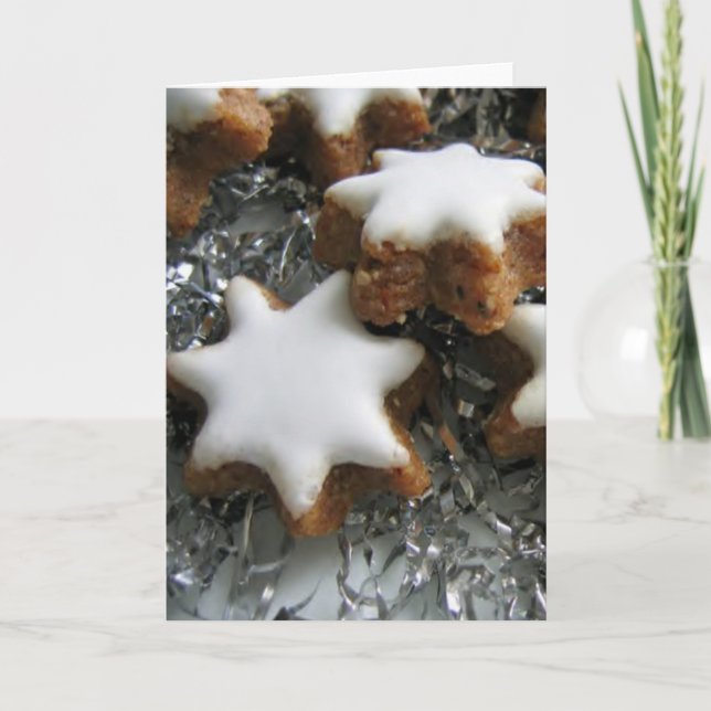 Cartão De Festividades Winter Holiday Card:  "Cookies!" (Frente)