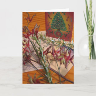 Cartão De Festividades Winter Holiday Card: "Merry Christmas, with love"