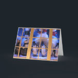 Cartão De Festividades Winter Holiday Card: "Window Magic"<br><div class="desc">Winter Holiday Card: "Window Magic" inside message:  The magic is only a window away.</div>