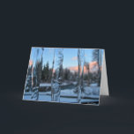 Cartão De Festividades Winter Icicles<br><div class="desc">Photo taken in Plain,  Washington.  Photo and item by Caleb Wirth.</div>