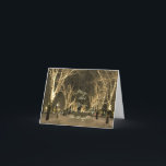 Cartão De Festividades Winter In Boston - Park Scene<br><div class="desc">Christmas Greeting - Note Card - Blank</div>