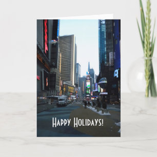 Cartão De Festividades Winter in New York City Photo Holiday Card