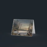 CARTÃO DE FESTIVIDADES WINTER IN THE CATSKILLS CHRISTMAS CARD<br><div class="desc">CATSKILL WINTER SCENE,  1839. Winter Scene on the Catterskill.  Engraving,  1839,  after a drawing by William Henry Bartlett.</div>