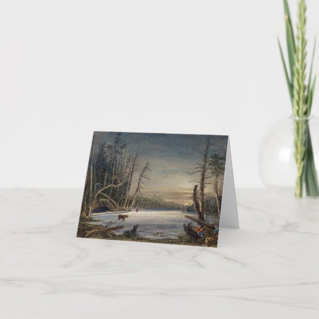 CARTÃO DE FESTIVIDADES WINTER IN THE CATSKILLS CHRISTMAS CARD (Frente)