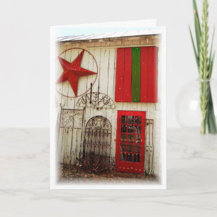 Cartão De Festividades Winter in the Country Holiday Card