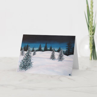 Cartão De Festividades Winter Landscape Blank Card
