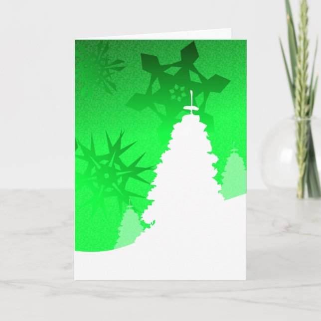 Cartão De Festividades Winter Landscape - Gaelic Christmas Greeting Card (Frente)