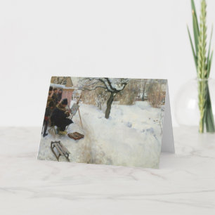 Cartão De Festividades Winter Motif Åsögatan