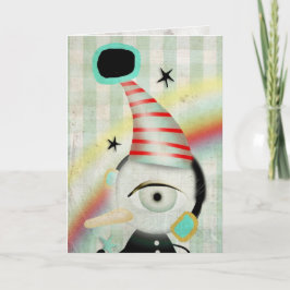 Cartão De Festividades Winter North pole Penguin Card