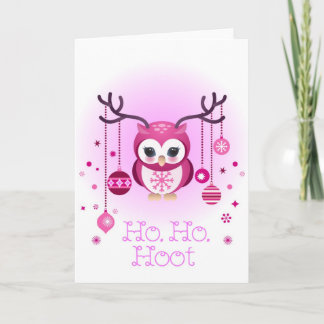 Cartão De Festividades Winter owl