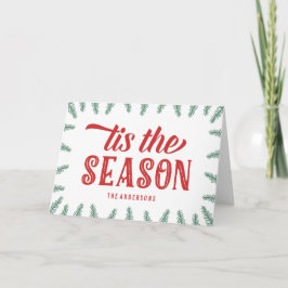 Cartão De Festividades Winter Pine | Folded Greeting Card