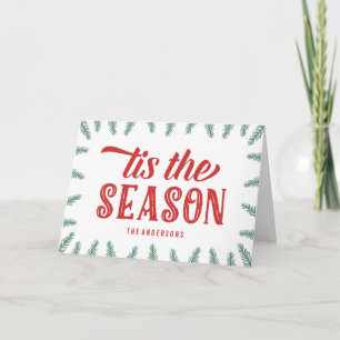 Cartão De Festividades Winter Pine Folded Greeting Card