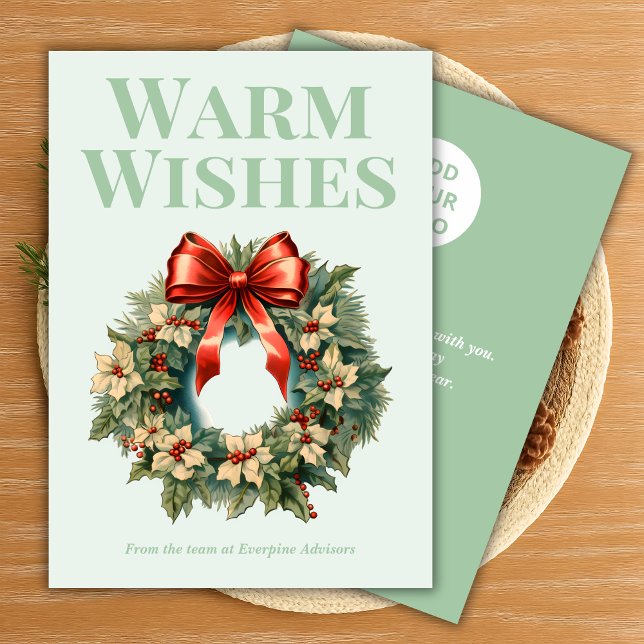 Cartão De Festividades  Winter Pine Team Holiday Card (Criador carregado)