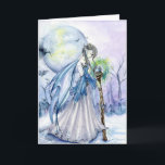Cartão De Festividades Winter Queen Greeting Card<br><div class="desc">An enchanting little card celebrating the wonderful Winter season ahead of us! Celebrate the ice and the snow with your friends,  and send them this stunning card!</div>
