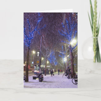 Cartão De Festividades Winter Scene