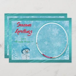 Cartão De Festividades Winter Seasons Saudações Natal Ano Novo Foto