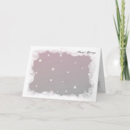 Cartão De Festividades Winter Snowflakes. Template