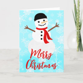 Cartão De Festividades Winter Snowman Felry Christmas