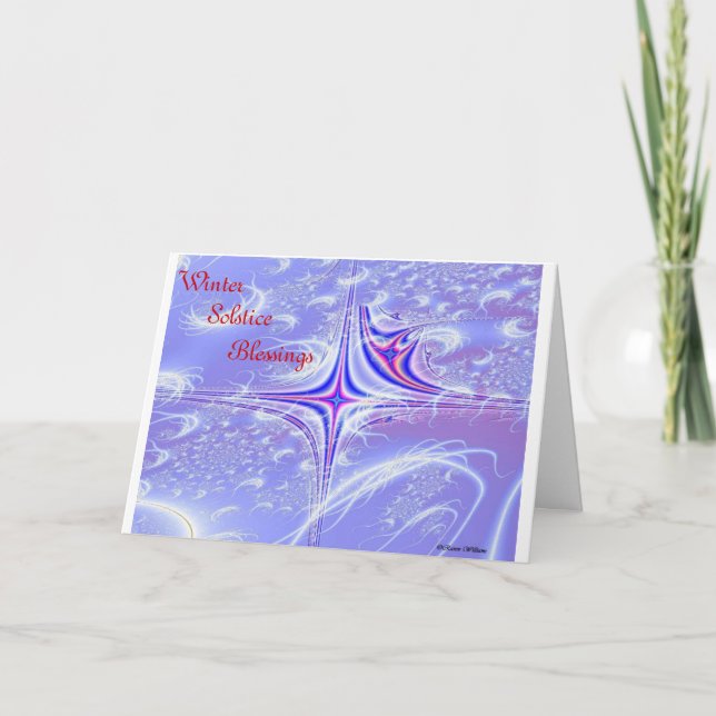 Cartão De Festividades Winter Solstice Blessings (Frente)