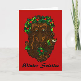 Cartão De Festividades Winter Solstice Greenman Card