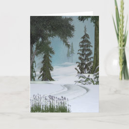 Cartão De Festividades Winter Trail Card