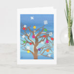 Cartão De Festividades Winter Tree<br><div class="desc">Bright,  cheery winter greetings to send to a special friend or loved one!</div>