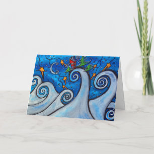 Cartão De Festividades Winter Waves Christmas Card