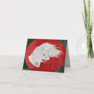 Cartão De Festividades Winter Wonderland Friesian Horse 3 Card