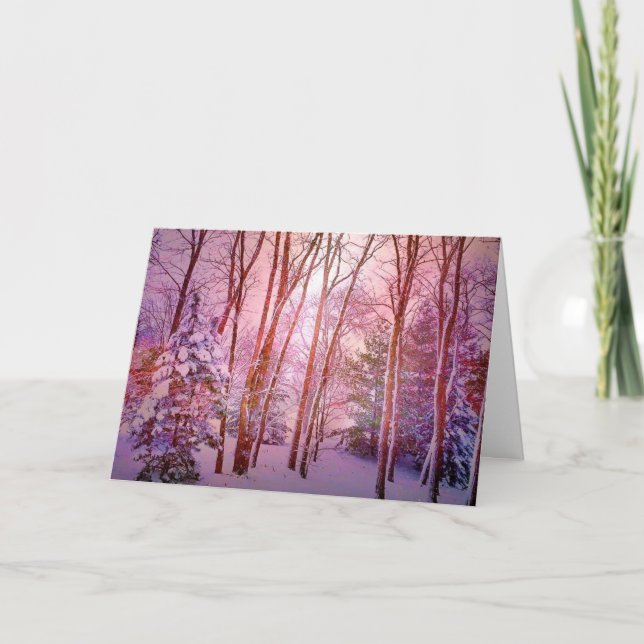 Cartão De Festividades Winter Wonderland Iowa Style Greeting Card (Frente)