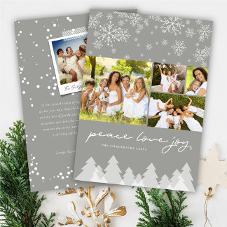 Cartão De Festividades Winter Wonderland Snowflakes Foto de feriados feli