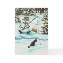 Winter Wonders Snowman foi pescar em Bihrle