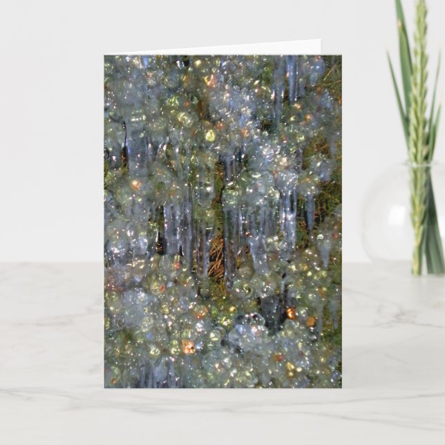 Cartão De Festividades Winter's Diamonds (Frente)