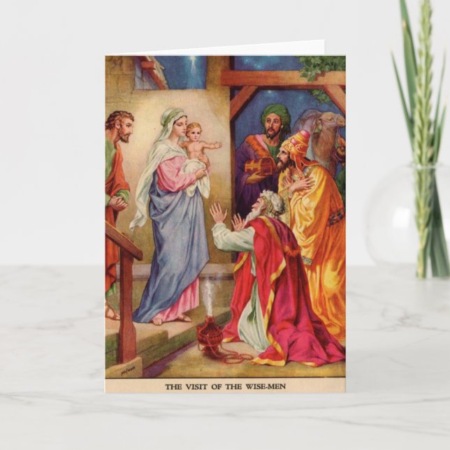 Cartão De Festividades wise men (Frente)