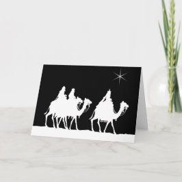 Cartão De Festividades Wise Men Large Print Christmas Card