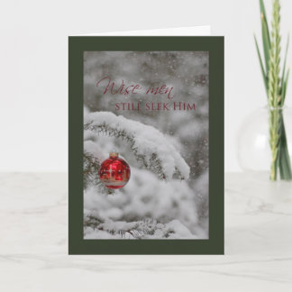 Cartão De Festividades Wise men seek Him