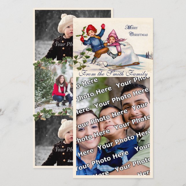 Cartão De Festividades Wish Natal (Frente/Verso)