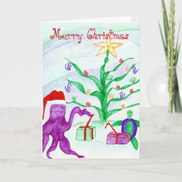 Cartão De Festividades Wishing you a Merry Christmas Card