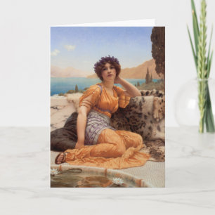 Cartão De Festividades With Violets Wreathed and Robe of Saffron Hue