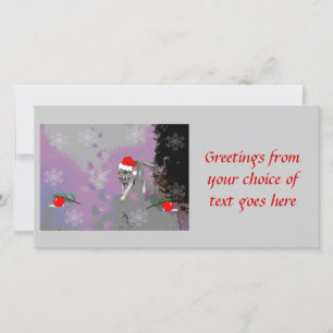 Cartão De Festividades Wolf Christmas