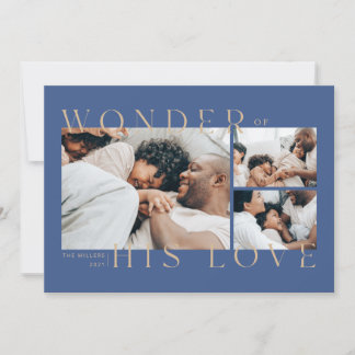 Cartão De Festividades Wonder of His Love Christmas Card
