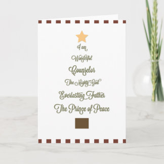 Cartão De Festividades Wonderful, Counselor Christmas Card