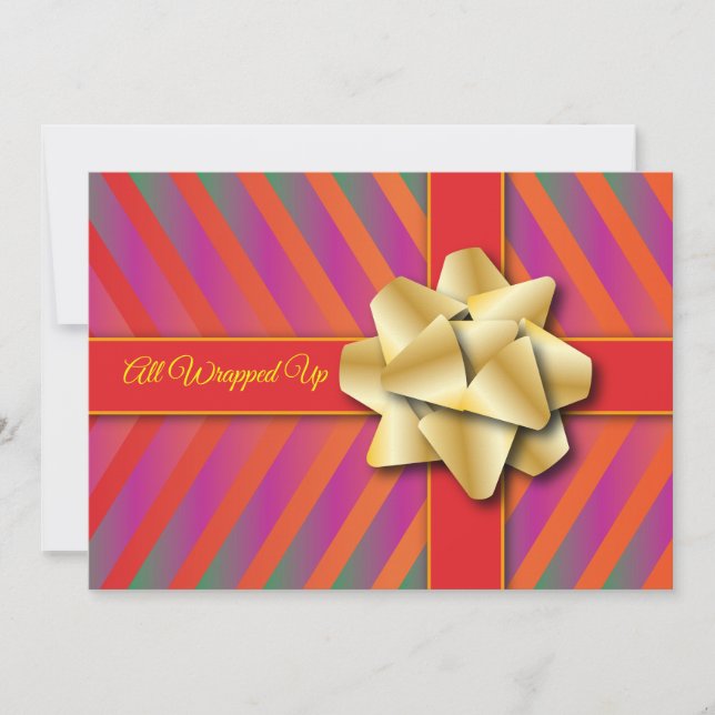 Cartão De Festividades Wonderful Holiday Flat Card (Frente)