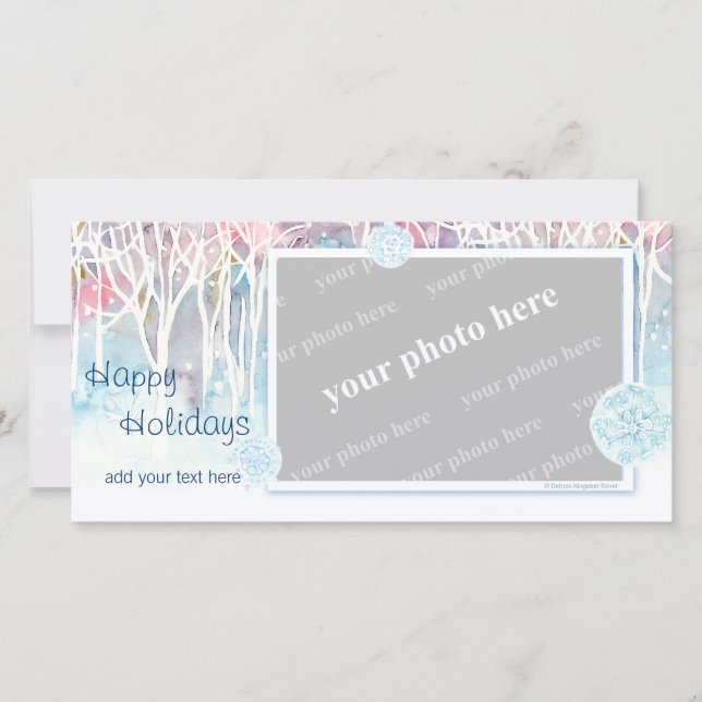 Cartão De Festividades Wonderland (Frente)