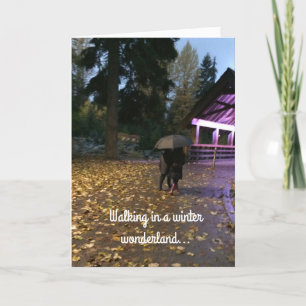 Cartão De Festividades Wonderland de inverno Saudação de Natal