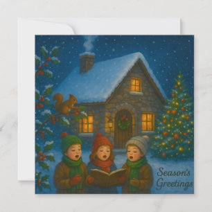 Cartão De Festividades Woodland Carol Choir