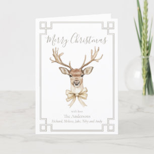 Cartão De Festividades Woodland Deer Festivo