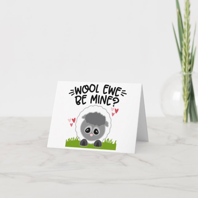 CARTÃO DE FESTIVIDADES WOOL EWE SER MINHA (Frente)