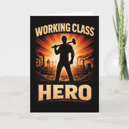 Cartão De Festividades Working Class Hero