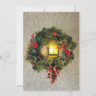 Cartão De Festividades Wreath  holiday card